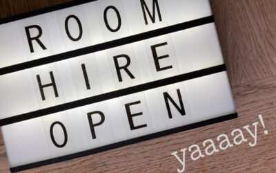 We’re open for room hire!