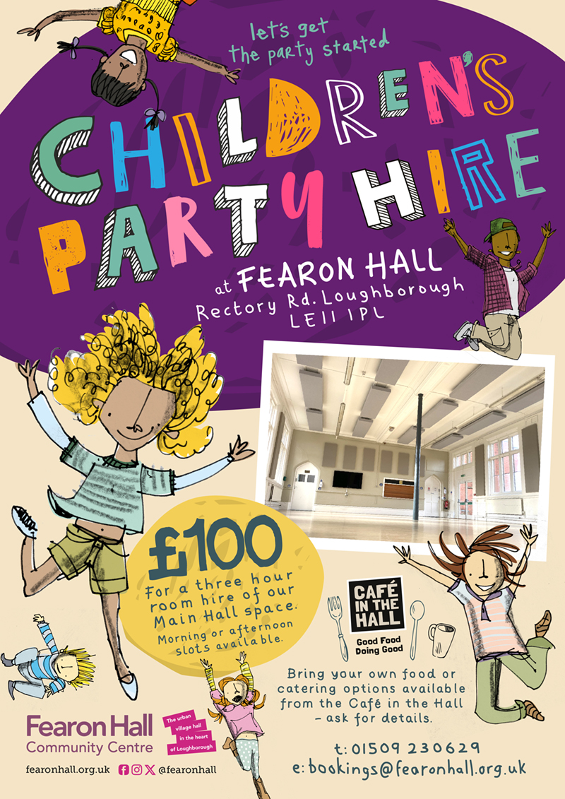 Kids party hire at Fearon Hall