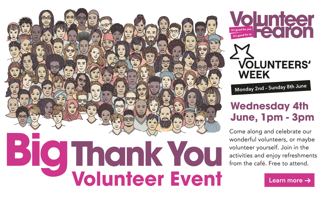 Big Volunteer Thank You Event banner