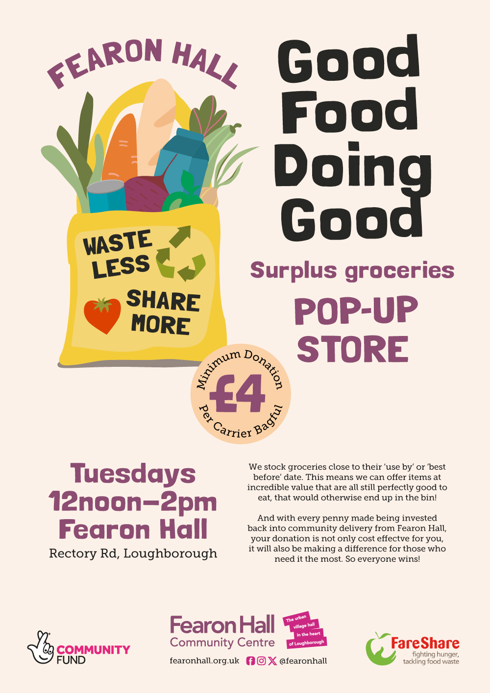 Fearon Hall Surplus Groceries store poster image