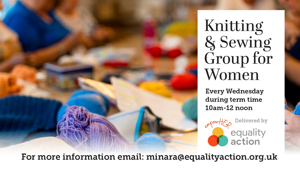 Knitting and sewing Knitting and sewing group for women