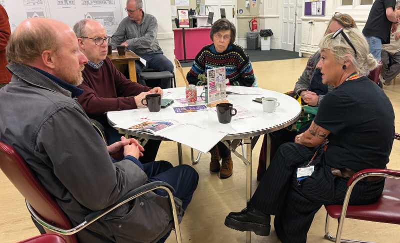 A table discussion at the Future Fearon neighbourhood meeting on 26th February 2026.