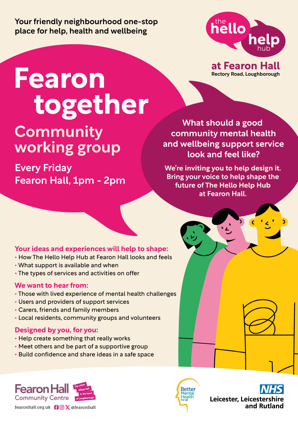 Fearon Together Community Working Group poster