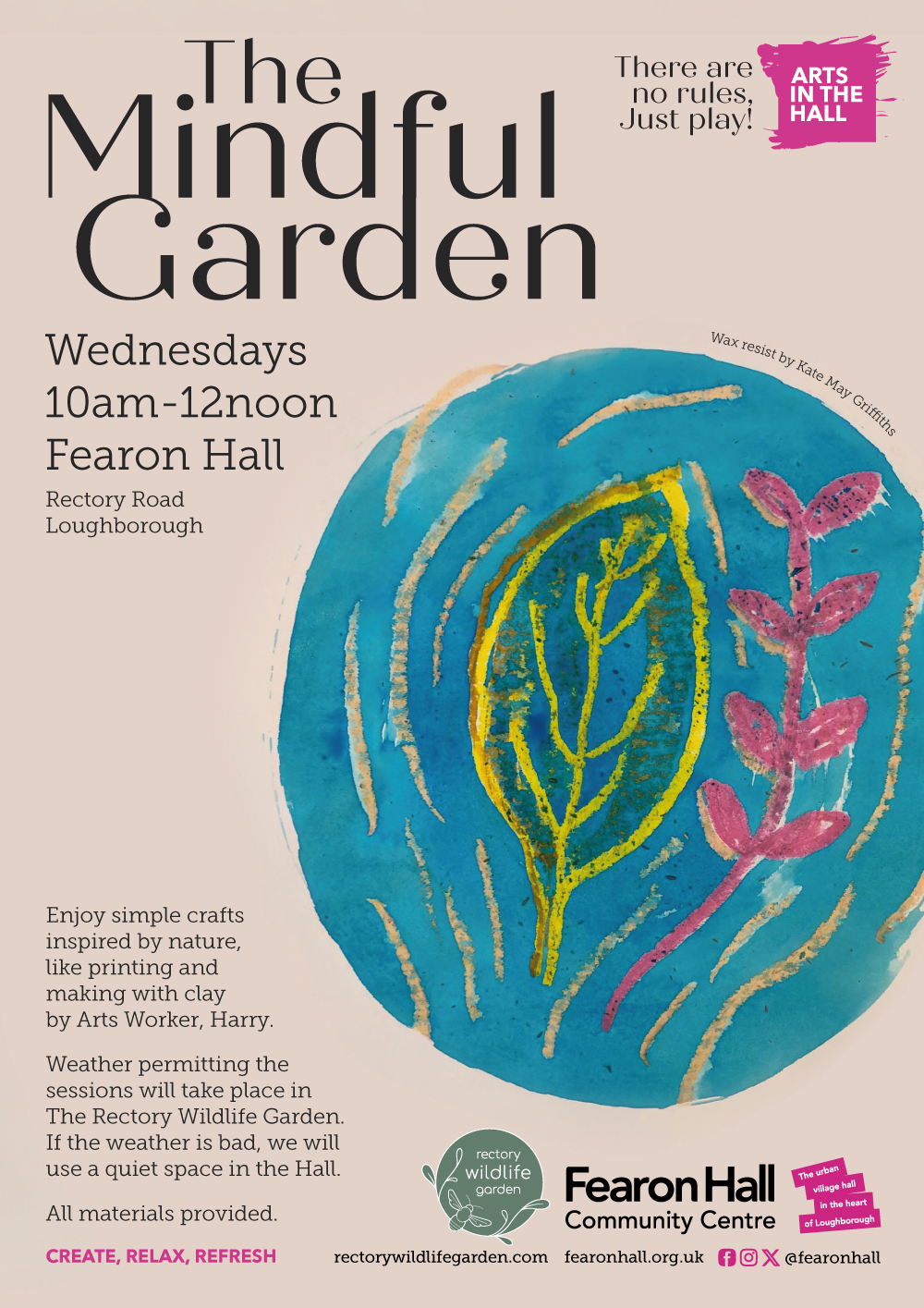 The Mindful Garden art session with Harry