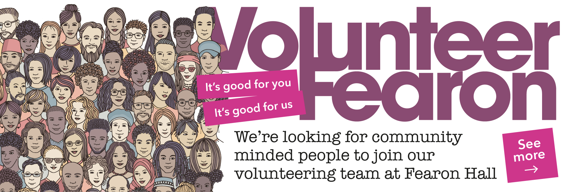 Volunteer Fearon banner