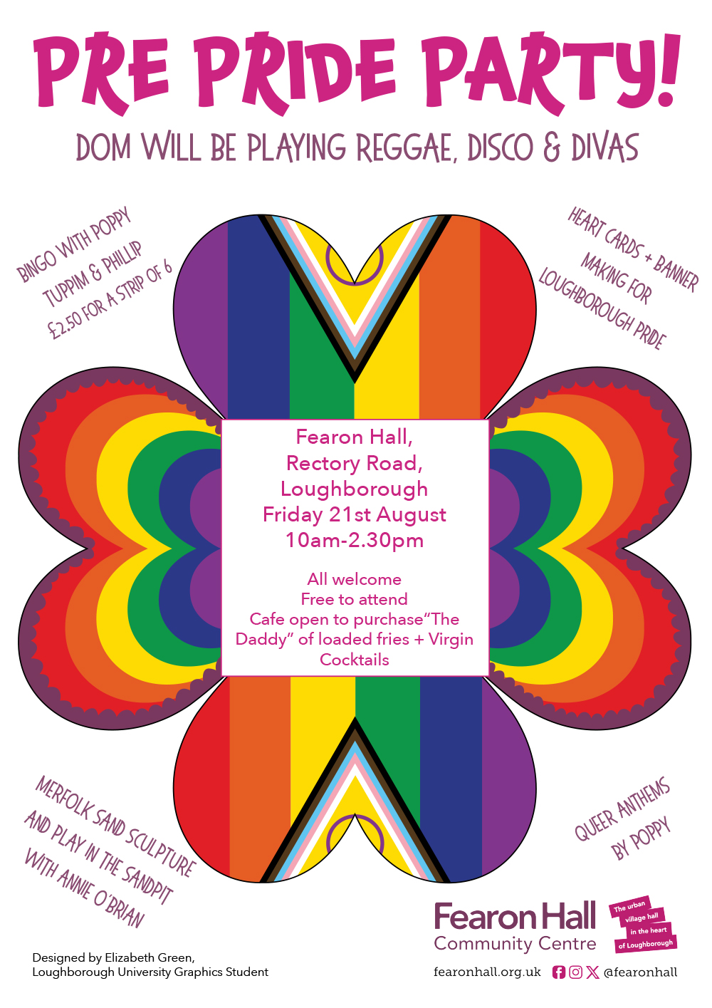Pre Pride Party, Saturday 21st August, 10am-2.30pm